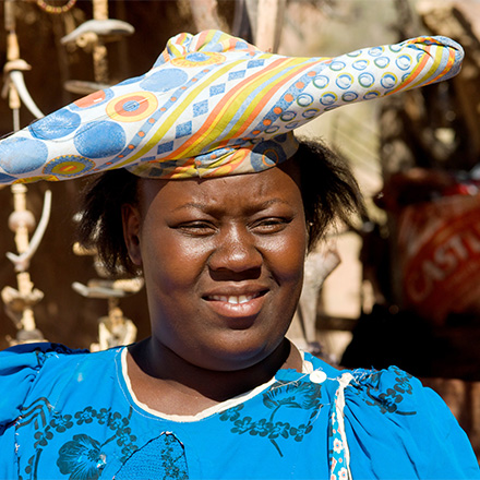 Herero-Frau in Namibia