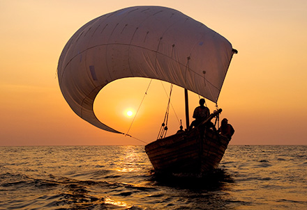 Dhow vor Pumulani © Foto: Dana Allen | Robin Pope Safaris
