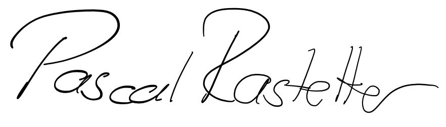 Unterschrift Pascal Rastetter