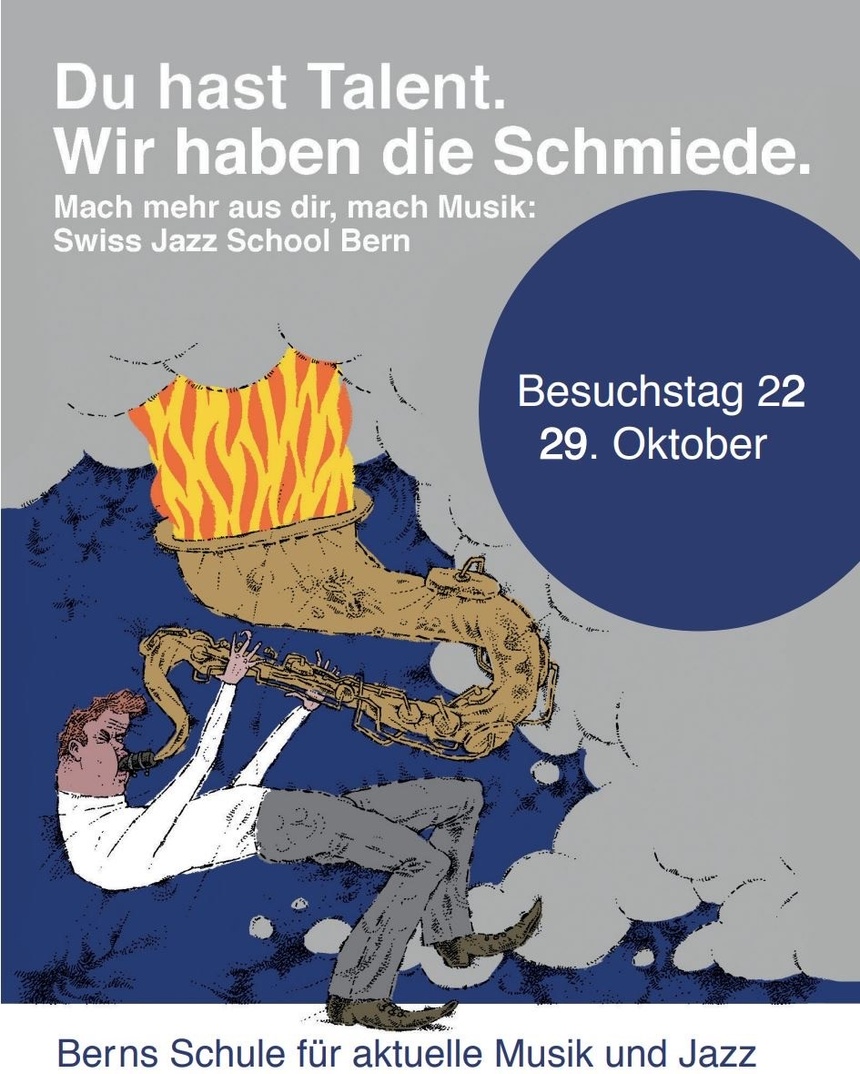 Dépliant de la journée de visite de la Swiss Jazz School 